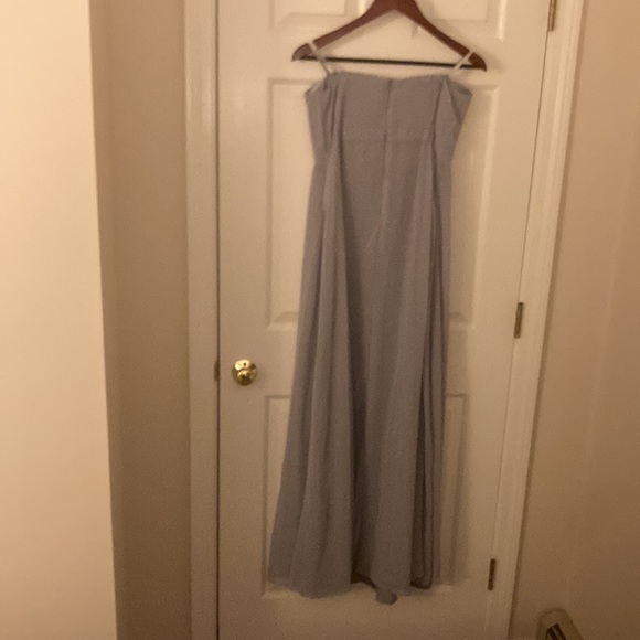 Eva Mendes long grey dress (size 8) - Picture 3 of 6
